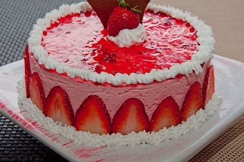 Strawberry Mousse Cake